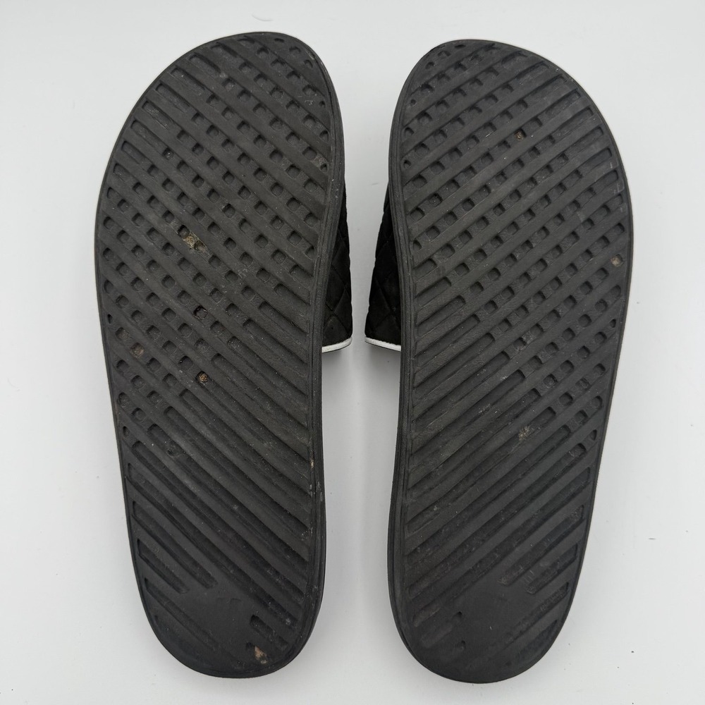 Men's Adidas Black Metallic Silver Zeitfrei Slide UF (UltraFoam+) Slip-On Size 9 - Picture 8 of 9